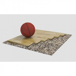 Спортивный паркет для баскетбола ORTLES, сертифицирован FIBA